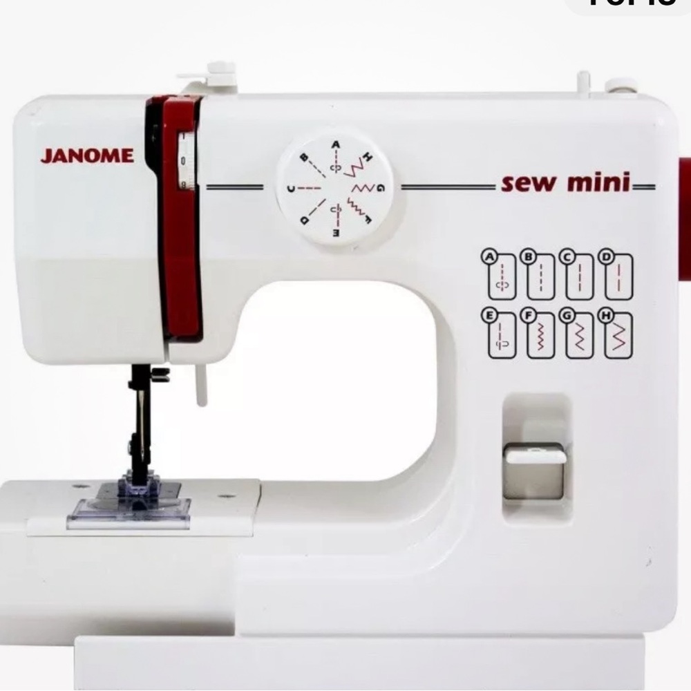 Janome Sew Mini Model 525 Electric Sewing Machine Small Compact, Tested- Works!